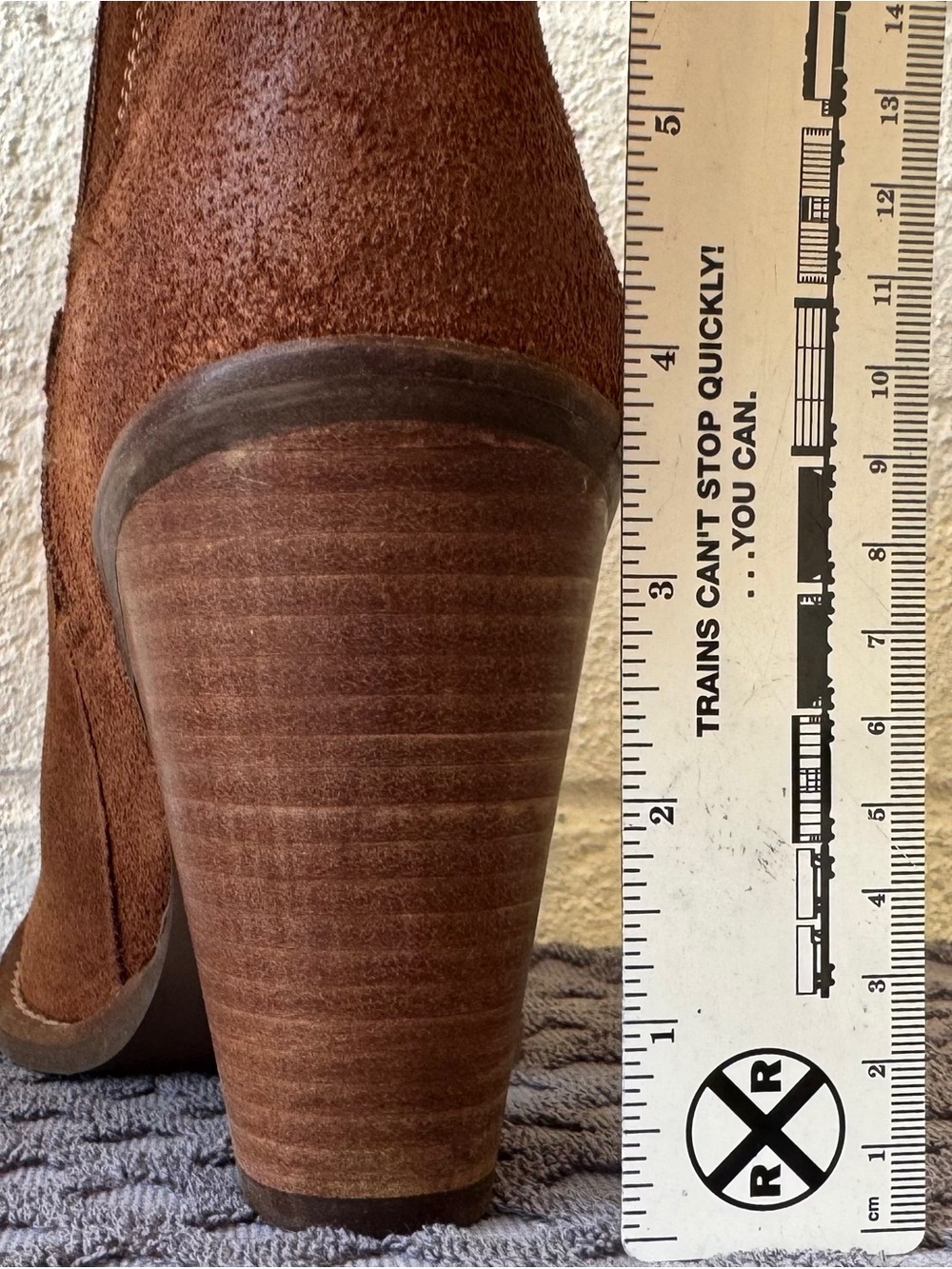 dingo Brown Suede Knee-High Heeled Boots - Picture 9 of 12